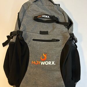 HOTWORX Gray and Black Women's Backpack for your hot yoga practice